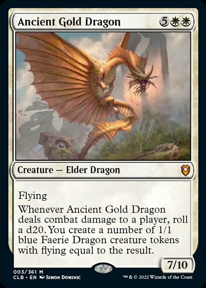 Ancient Gold Dragon [Commander Legends: Battle for Baldur's Gate] | GrognardGamesBatavia