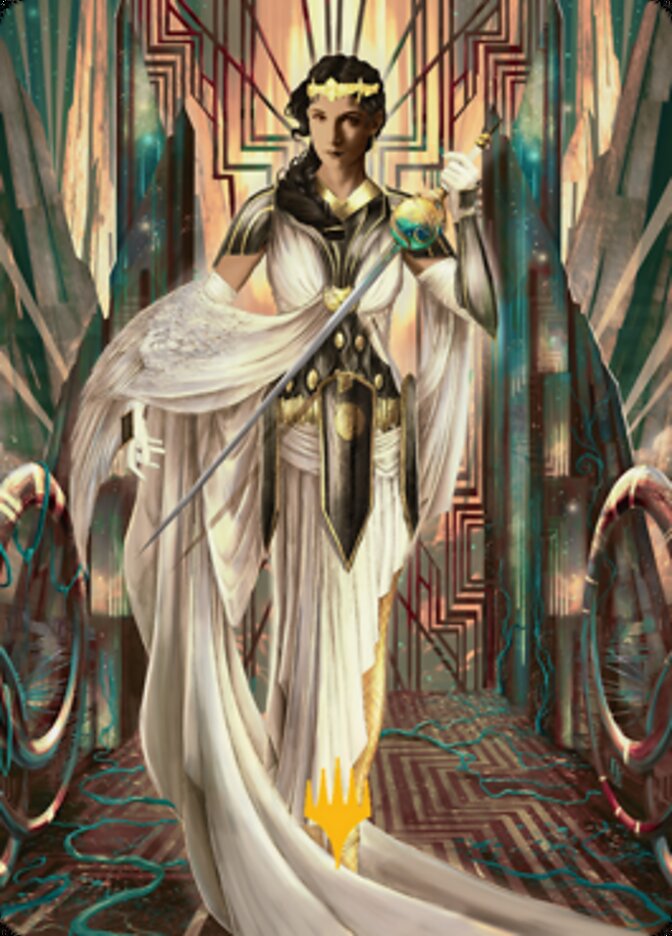 Elspeth Resplendent 2 Art Card (Gold-Stamped Signature) [Streets of New Capenna Art Series] | GrognardGamesBatavia