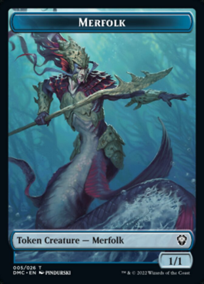 Merfolk Token [Dominaria United Commander Tokens] | GrognardGamesBatavia