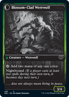 Weaver of Blossoms // Blossom-Clad Werewolf [Innistrad: Double Feature] | GrognardGamesBatavia