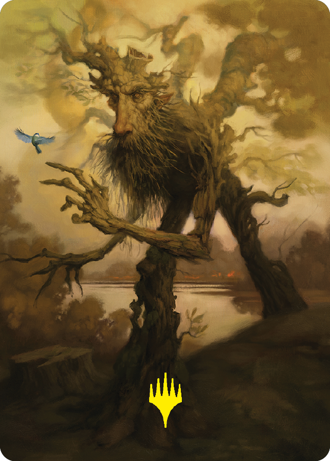 Treefolk Token Art Card (Gold-Stamped Signature) [The Lord of the Rings: Tales of Middle-earth Art Series] | GrognardGamesBatavia