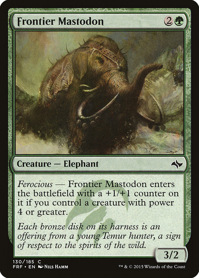 Frontier Mastodon [Fate Reforged] | GrognardGamesBatavia