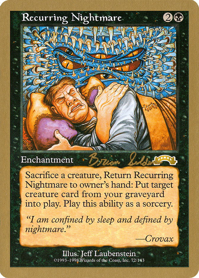 Recurring Nightmare (Brian Selden) [World Championship Decks 1998] | GrognardGamesBatavia