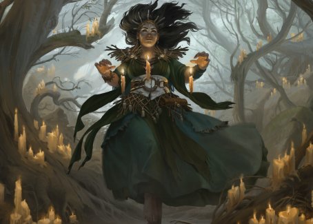 Candlegrove Witch 1 Art Card [Innistrad: Midnight Hunt Art Series] | GrognardGamesBatavia