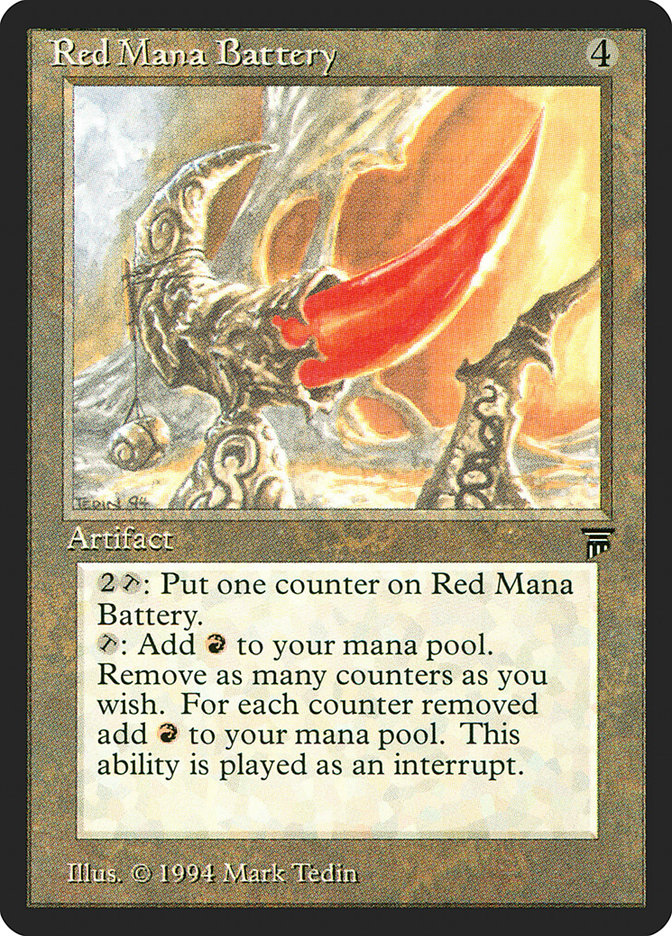 Red Mana Battery [Legends] | GrognardGamesBatavia