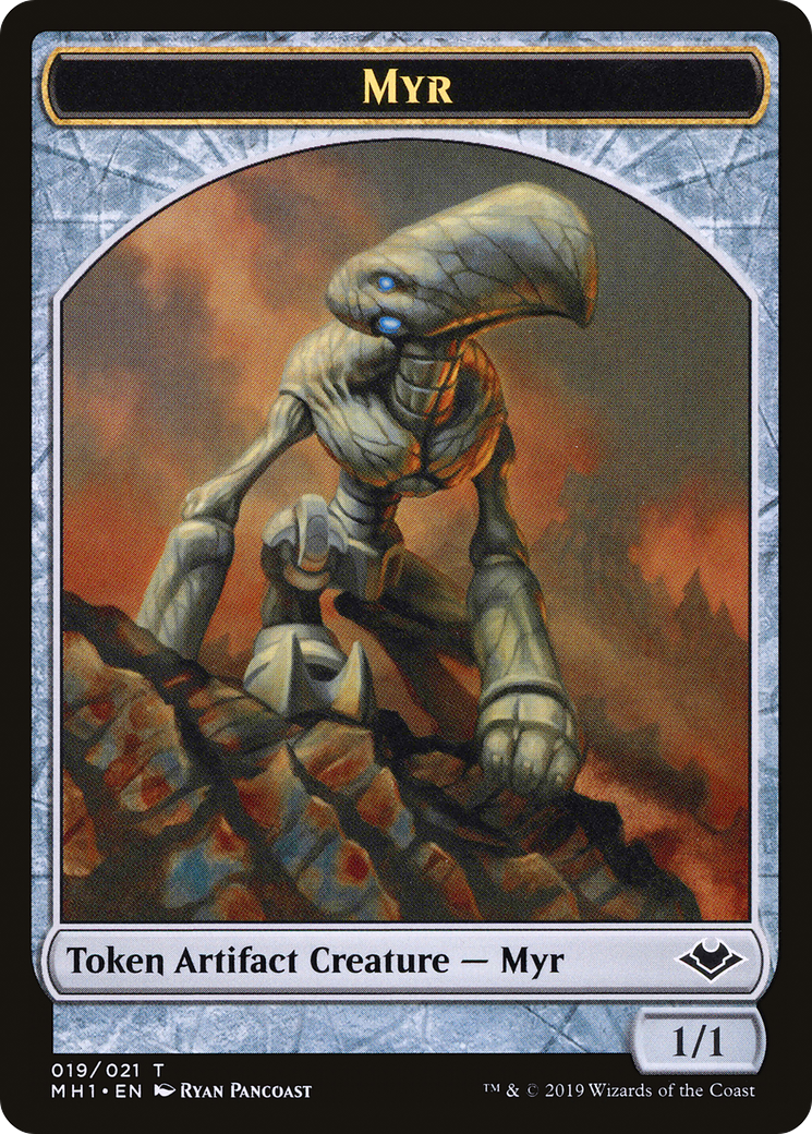 Myr // Thopter Double-Sided Token [Phyrexia: All Will Be One Commander Tokens] | GrognardGamesBatavia