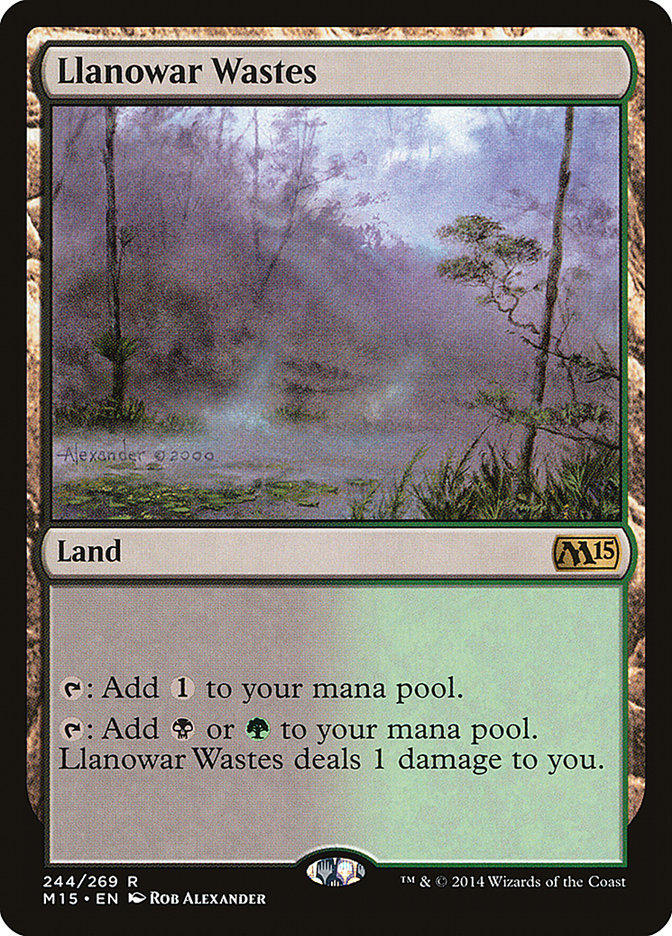 Llanowar Wastes [Magic 2015] | GrognardGamesBatavia