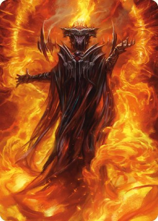 Sauron, the Dark Lord Art Card [The Lord of the Rings: Tales of Middle-earth Art Series] | GrognardGamesBatavia