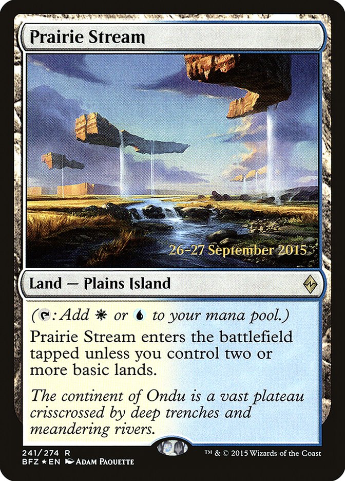 Prairie Stream [Battle for Zendikar Prerelease Promos] | GrognardGamesBatavia