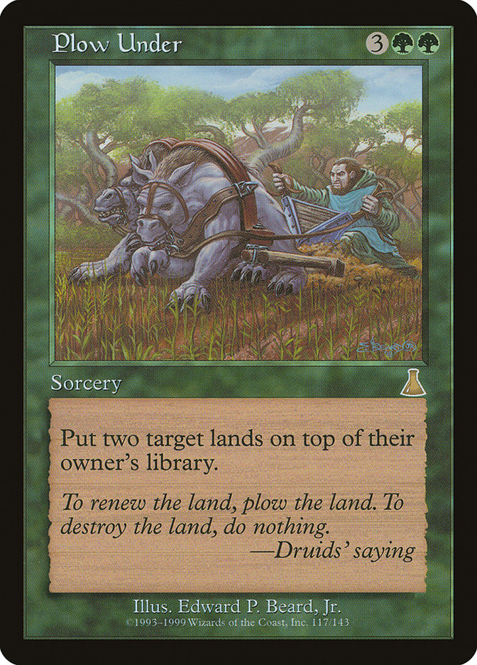 Plow Under [Urza's Destiny] | GrognardGamesBatavia