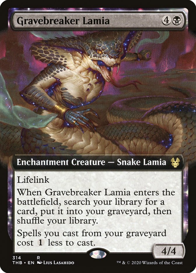 Gravebreaker Lamia (Extended Art) [Theros Beyond Death] | GrognardGamesBatavia