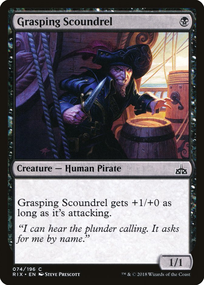 Grasping Scoundrel [Rivals of Ixalan] | GrognardGamesBatavia