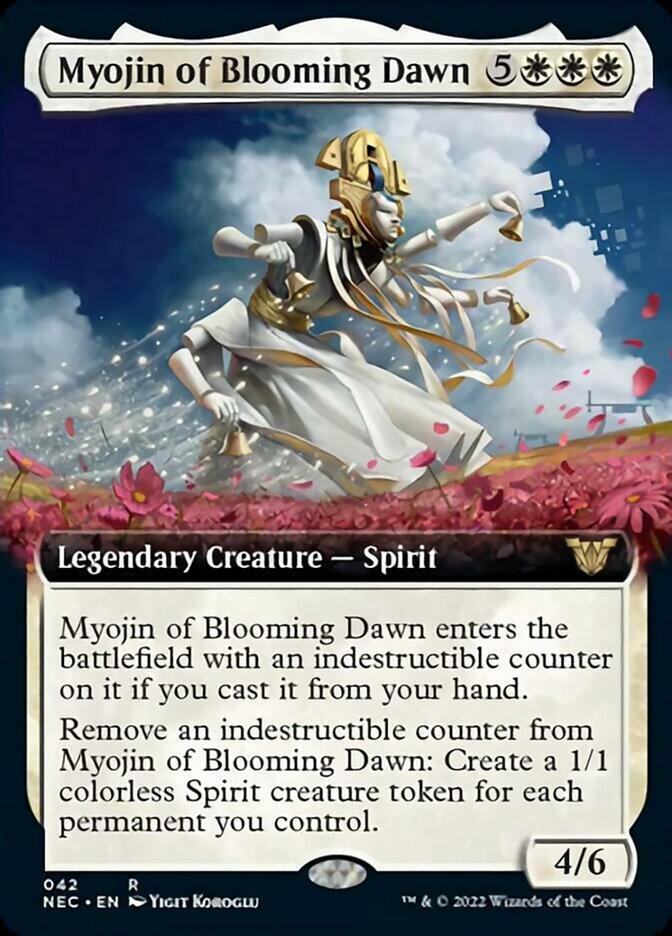 Myojin of Blooming Dawn (Extended Art) [Kamigawa: Neon Dynasty Commander] | GrognardGamesBatavia