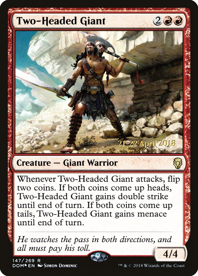 Two-Headed Giant [Dominaria Prerelease Promos] | GrognardGamesBatavia