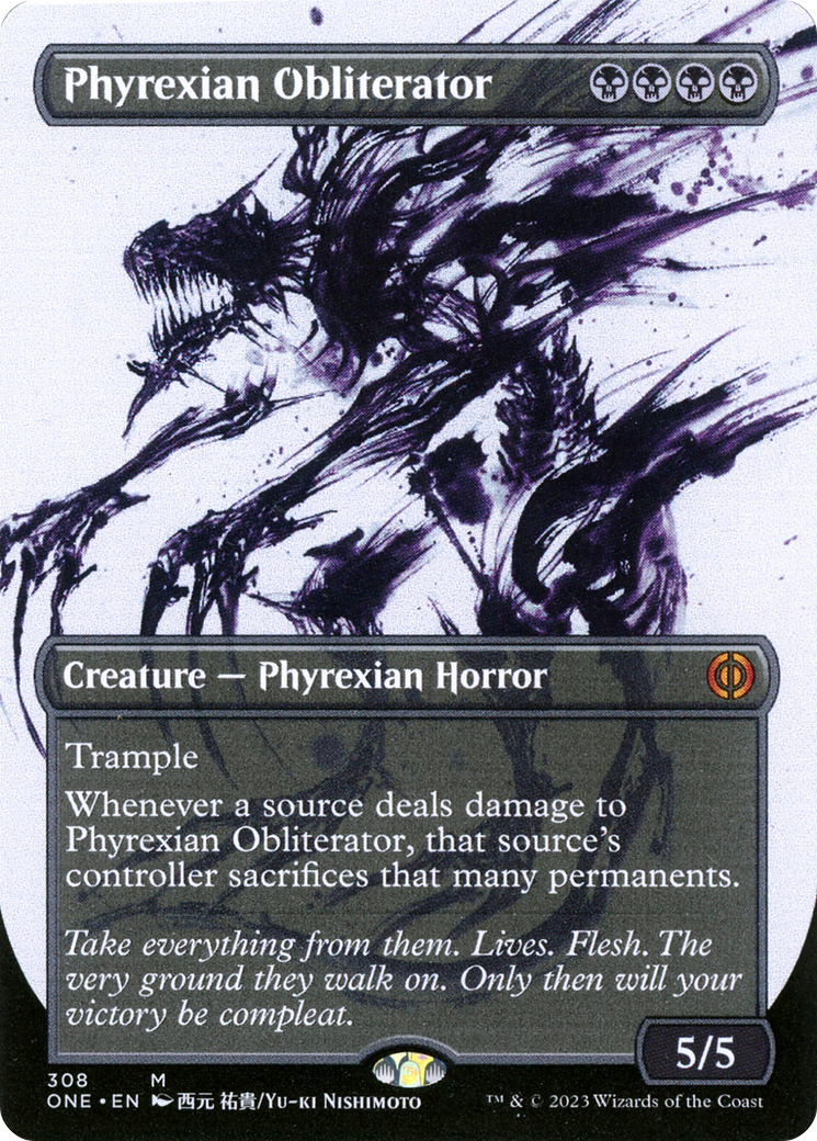 Phyrexian Obliterator (Borderless Ichor) [Phyrexia: All Will Be One] | GrognardGamesBatavia