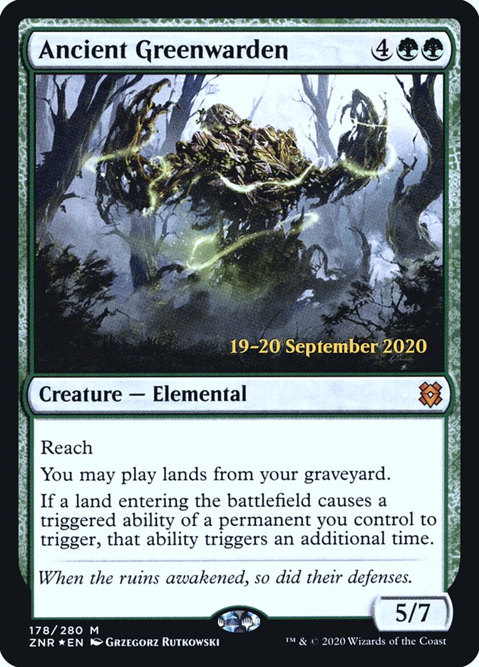 Ancient Greenwarden [Zendikar Rising Prerelease Promos] | GrognardGamesBatavia