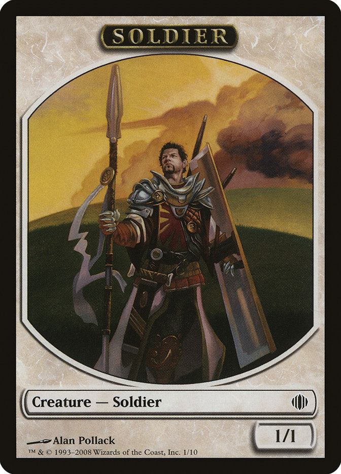 Soldier Token [Shards of Alara Tokens] | GrognardGamesBatavia