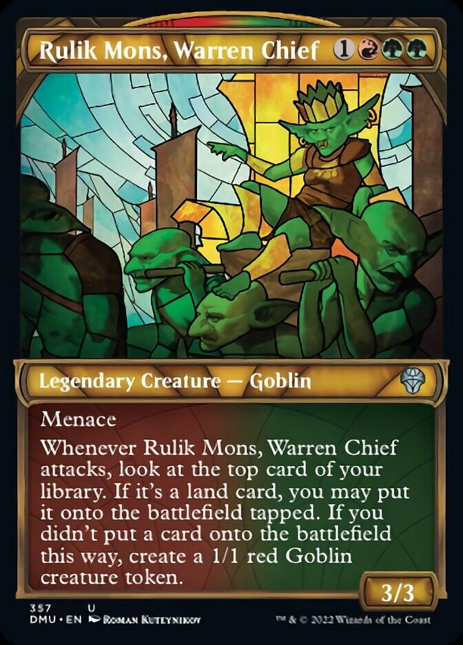 Rulik Mons, Warren Chief (Showcase Textured) [Dominaria United] | GrognardGamesBatavia