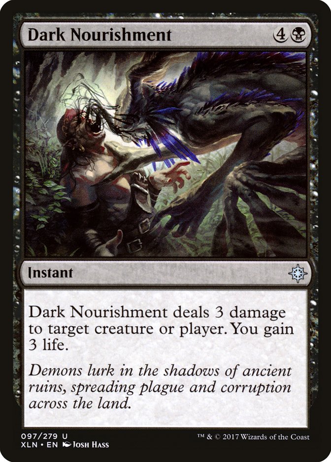 Dark Nourishment [Ixalan] | GrognardGamesBatavia