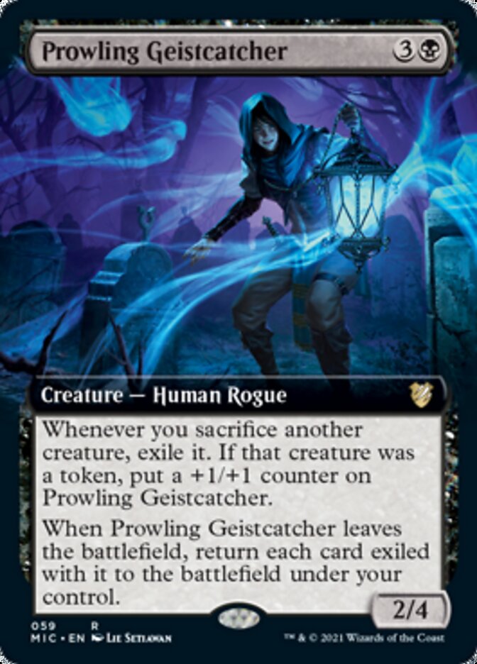 Prowling Geistcatcher (Extended Art) [Innistrad: Midnight Hunt Commander] | GrognardGamesBatavia