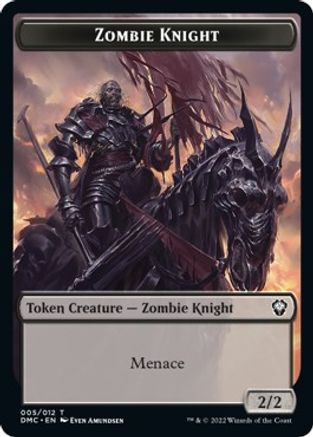 Zombie Knight // Griffin Double-Sided Token [Dominaria United Commander Tokens] | GrognardGamesBatavia