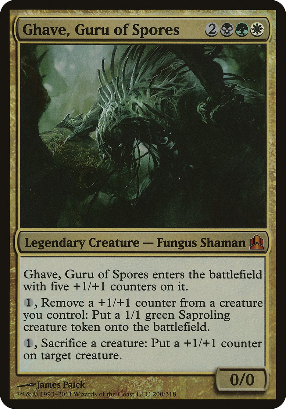 Ghave, Guru of Spores (Oversized) [Commander 2011 Oversized] | GrognardGamesBatavia
