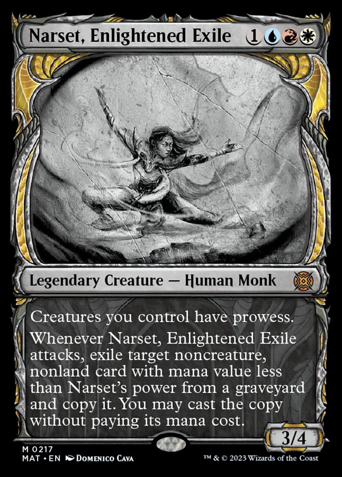 Narset, Enlightened Exile (Showcase Halo Foil) [March of the Machine: The Aftermath] | GrognardGamesBatavia