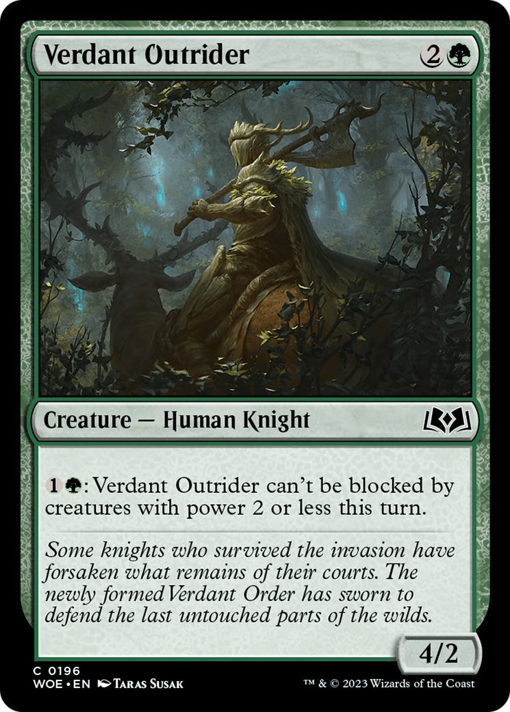 Verdant Outrider [Wilds of Eldraine] | GrognardGamesBatavia