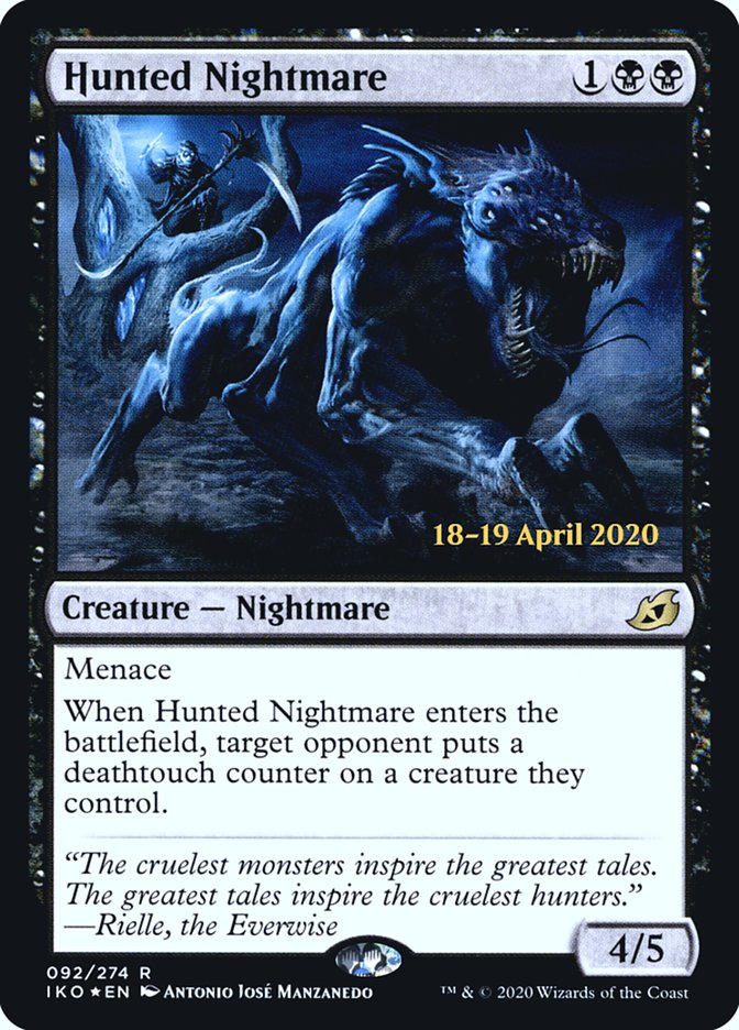 Hunted Nightmare [Ikoria: Lair of Behemoths Prerelease Promos] | GrognardGamesBatavia