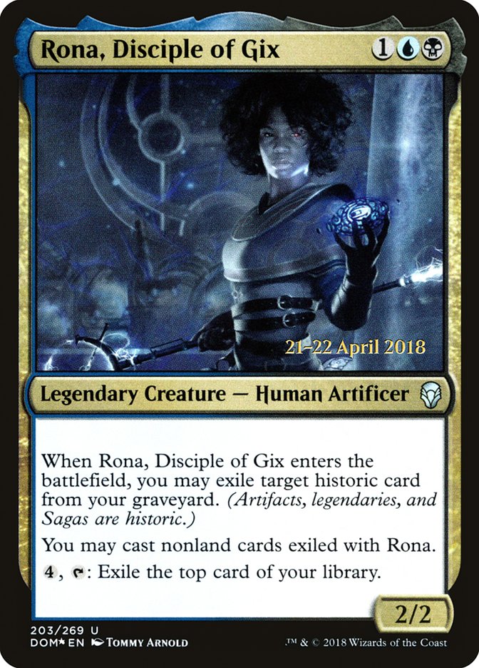 Rona, Disciple of Gix [Dominaria Prerelease Promos] | GrognardGamesBatavia