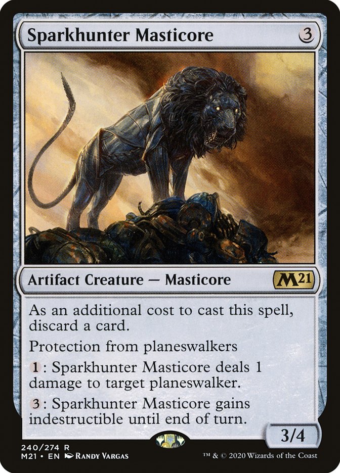 Sparkhunter Masticore [Core Set 2021] | GrognardGamesBatavia