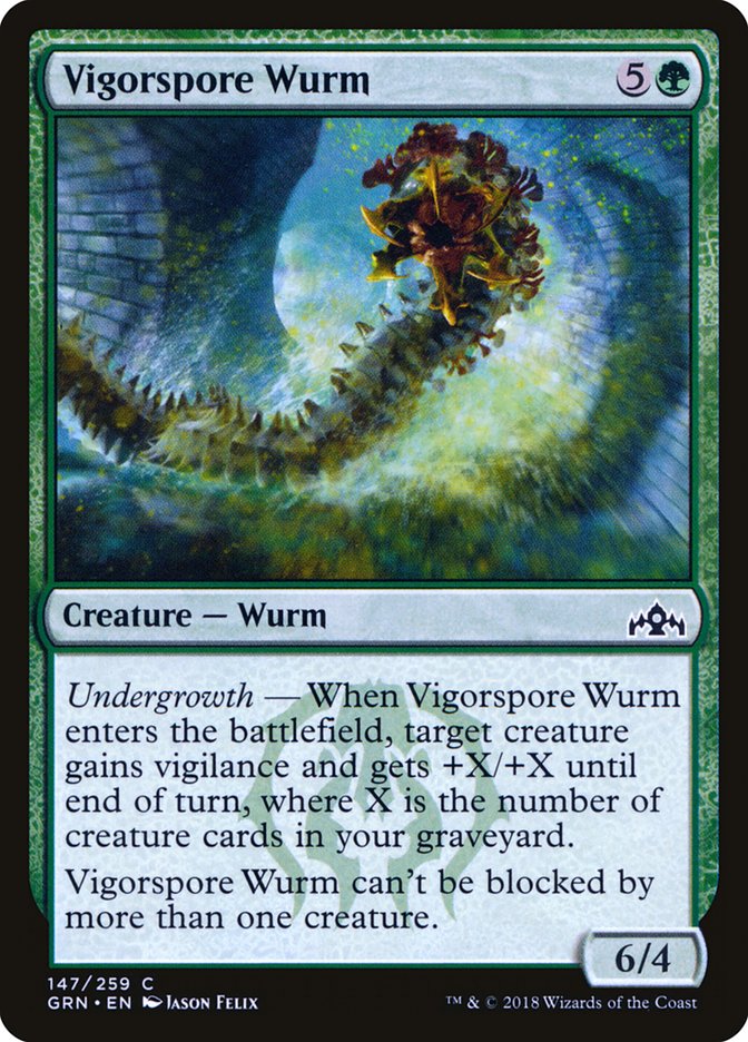 Vigorspore Wurm [Guilds of Ravnica] | GrognardGamesBatavia