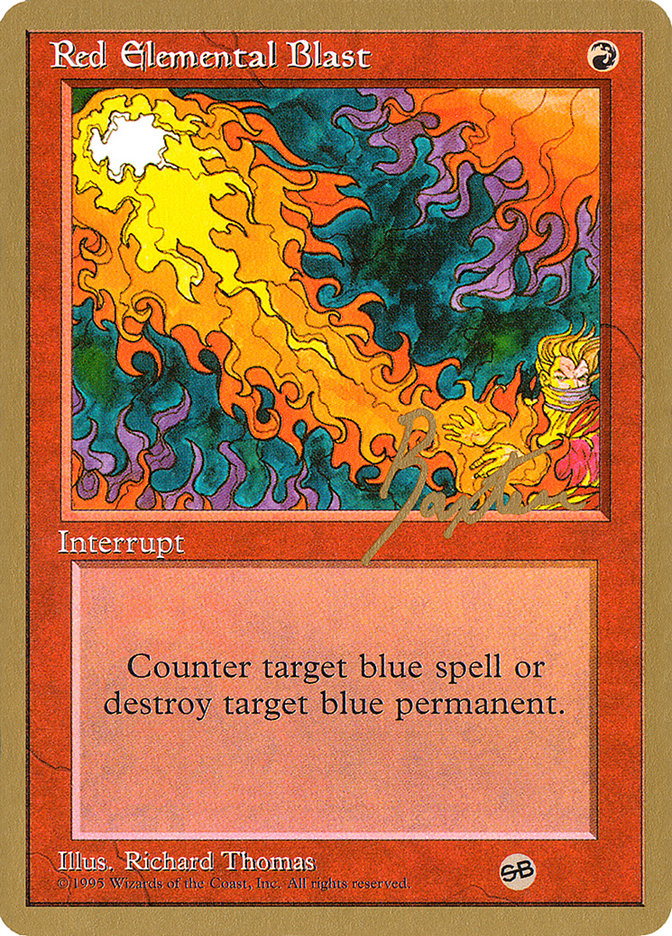 Red Elemental Blast (George Baxter) (SB) [Pro Tour Collector Set] | GrognardGamesBatavia