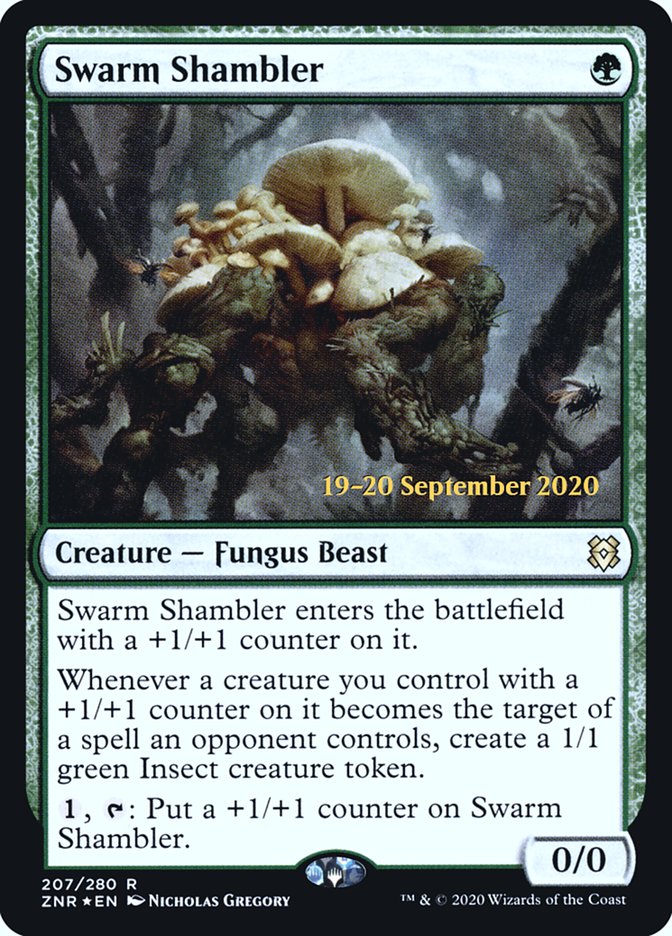 Swarm Shambler [Zendikar Rising Prerelease Promos] | GrognardGamesBatavia