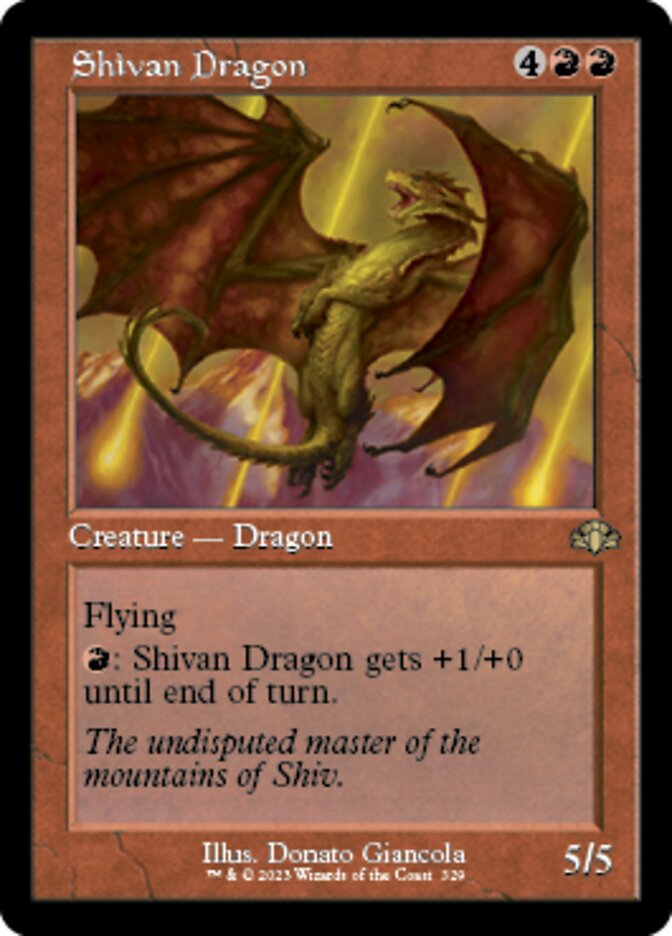 Shivan Dragon (Retro) [Dominaria Remastered] | GrognardGamesBatavia