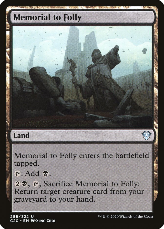 Memorial to Folly [Commander 2020] | GrognardGamesBatavia