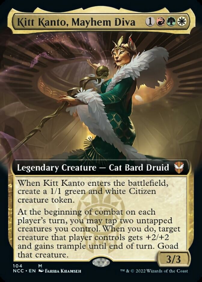 Kitt Kanto, Mayhem Diva (Extended Art) [Streets of New Capenna Commander] | GrognardGamesBatavia