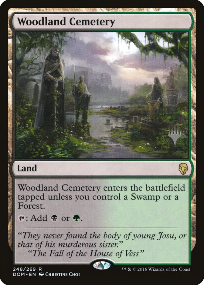 Woodland Cemetery (Promo Pack) [Dominaria Promos] | GrognardGamesBatavia