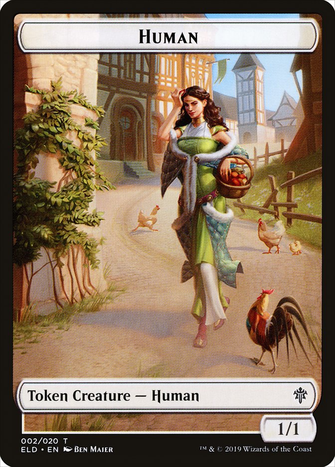 Human // Clue Double-Sided Token [Pioneer Challenger Decks 2022] | GrognardGamesBatavia