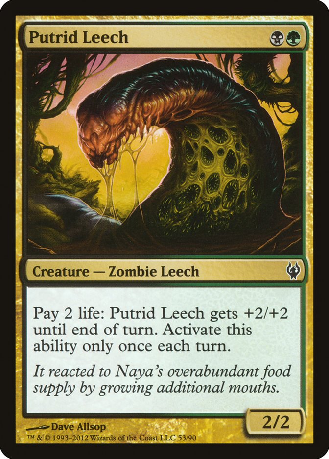 Putrid Leech [Duel Decks: Izzet vs. Golgari] | GrognardGamesBatavia