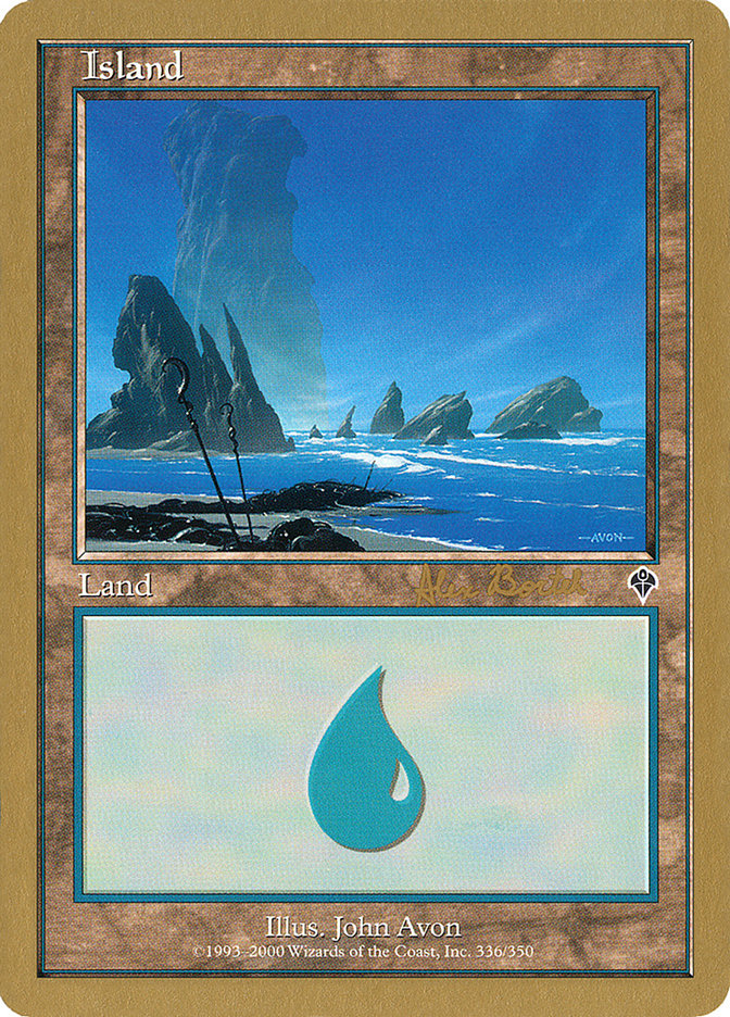 Island (ab336a) (Alex Borteh) [World Championship Decks 2001] | GrognardGamesBatavia