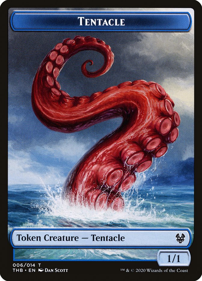 Human Soldier // Tentacle Double-Sided Token [Theros Beyond Death Tokens] | GrognardGamesBatavia