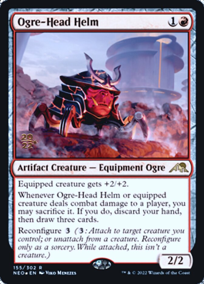 Ogre-Head Helm [Kamigawa: Neon Dynasty Prerelease Promos] | GrognardGamesBatavia