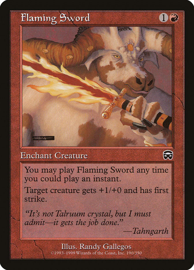 Flaming Sword [Mercadian Masques] | GrognardGamesBatavia