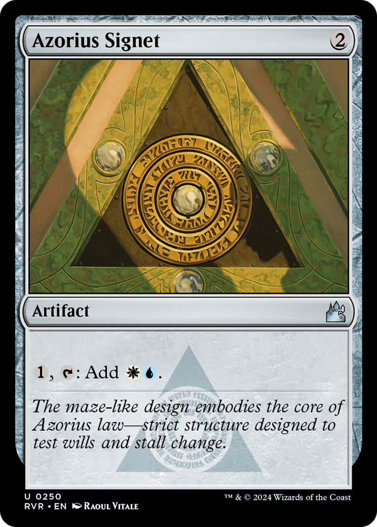 Azorius Signet [Ravnica Remastered] | GrognardGamesBatavia