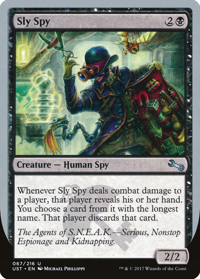 Sly Spy ("Serious, Nonstop Espionage and Kidnapping") [Unstable] | GrognardGamesBatavia