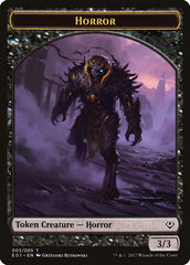 Horror // Zombie Double-Sided Token [Archenemy: Nicol Bolas Tokens] | GrognardGamesBatavia