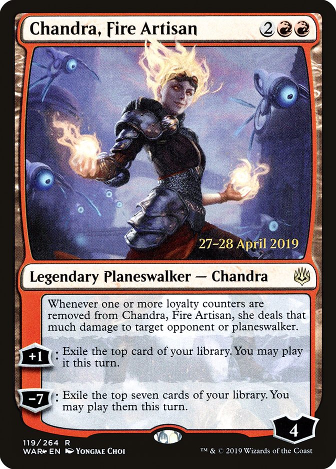 Chandra, Fire Artisan [War of the Spark Prerelease Promos] | GrognardGamesBatavia