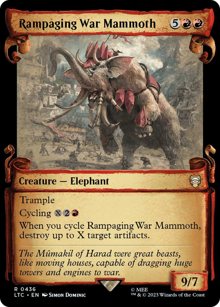 Rampaging War Mammoth [The Lord of the Rings: Tales of Middle-Earth Commander Showcase Scrolls] | GrognardGamesBatavia