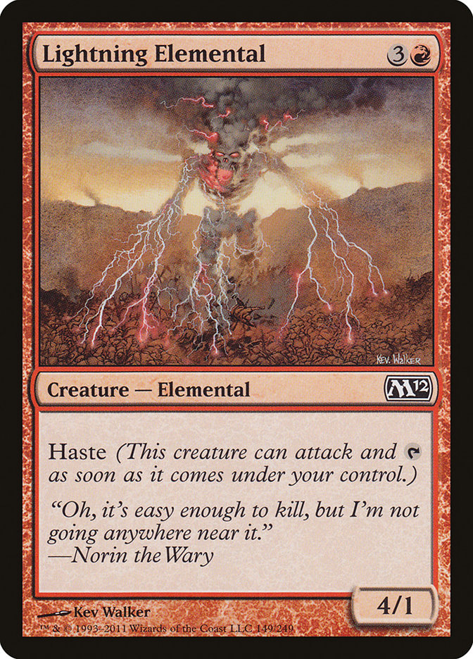 Lightning Elemental [Magic 2012] | GrognardGamesBatavia